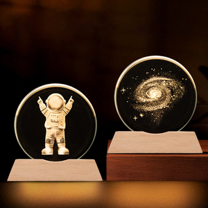 Lampada Notturna 3D in Cristallo a Forma di Croce, Souvenir, Lampada da Comodino, Decorazione da Tavolo, Sfera di Cristallo Personalizzata, Vendita all'Ingrosso - Product Image 3