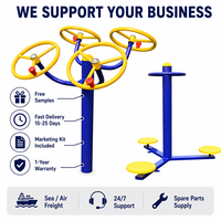 SageDelightRides Équipement de fitness extérieur OEM, Station de barres parallèles pour enfants en acier inoxydable, pour écoles, parcs et collectivités, Vente en gros