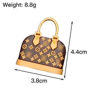 Porte-clés miniature en PVC, modèle miniature de <span class=keywords><strong>d</strong></span>écoration de comptoir de café, mini sac de marque en silicone - Product Image 4