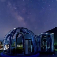 Maison à bulles transparente tente en polycarbonate prix d'usine hôtel hébergement camping