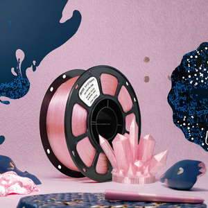 Filament d'imprimante 3D PLA+ rose pailleté, effet éblouissant, impression fluide, respectueux de l'environnement, 0,18 mm - Product Image 2