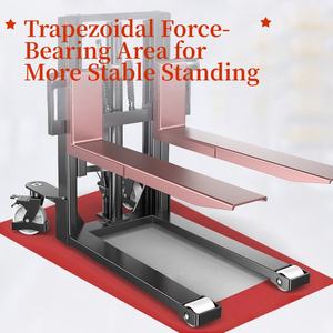 Yishu निर्माता कस्टम प्रभावी बहुक्रियाशील टिकाऊ हाइड्रोलिक 1t 2t मैनुअल फोर्कलिफ्ट उच्च गुणवत्ता वाले पैलेट स्टेकर - Product Image 2