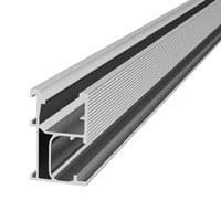 Rail de montage en aluminium anodisé pour système PV, pour installation solaire sur structure de montage au sol, avec garantie de 10 ans