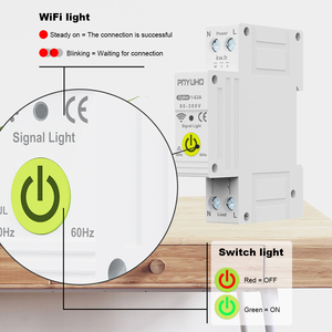 <span class=keywords><strong>Zigbee</strong></span> Smart Switch <span class=keywords><strong>Disjoncteur</strong></span> miniature 63A avec mesure de bande de protection contre les fuites MCB Smart Home Products Module de rail DIN - Product Image 4