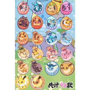 แม่เหล็กติดตู้เย็นโปเกมอน JPS ชิ้นที่ 3 แก้วคริสตัลใสแบบจีน ของสะสมอนิเมะ กล่องสุ่มโปเกมอน กล่องปิดผนึก เกมกระดาน - Product Image 6