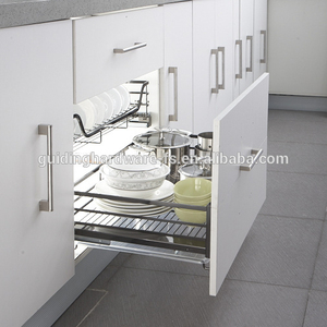 Cocina 3-de titular de placa de alambre a domicilio <span class=keywords><strong>en</strong></span> negro con níquel color de cierre suave - Product Image 2