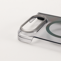 Étui de téléphone magnétique JOYPORODO B351, coque semi-transparente mate en PC, charge sans fil pour iPhone Duo pour la série Samsung