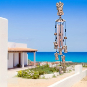 Colibrì fatto a mano grande carillon di vento commemorativo per interni esterni da giardino ornamenti per feste estive decorazione della parete anteriore cortile - Product Image 5