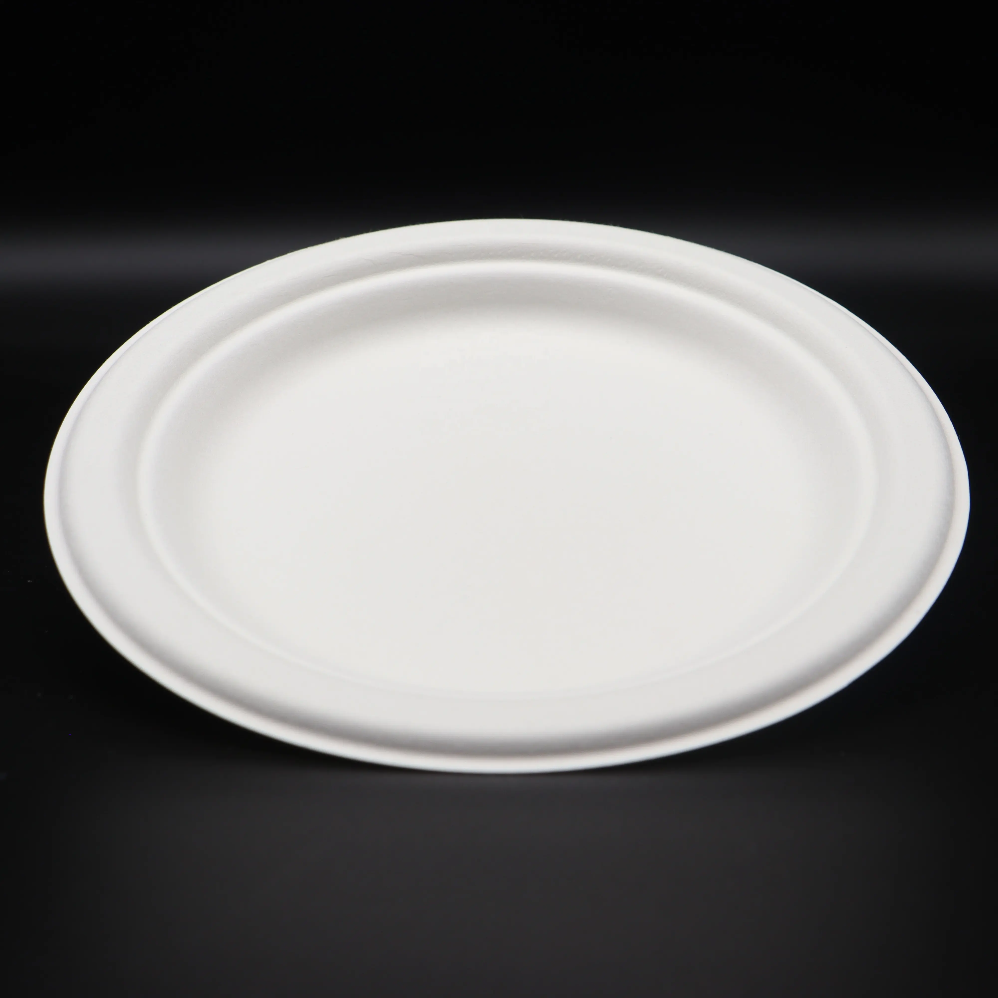 Hot sale Plate set biodegradable banquet Paper tableware3 Compartment Plate 9inch disposable tableware bagasse dinner plate