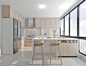 Juego de armario de cocina Rta de madera maciza coctelera de color blanco estilo clásico Europeo Americano diseño personalizado precio al por mayor - Product Image 4