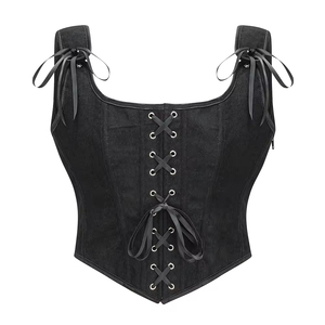 Top Corto Tipo Túnica Elegante de Verano para Mujer, Estilo Europeo Americano, Top Corto con Tirantes Sexys - Product Image 2