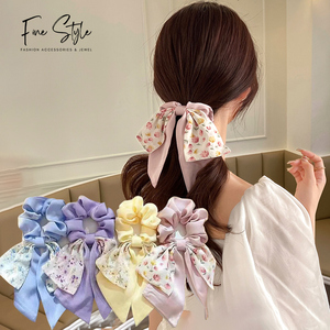 Pita kepang 10 buah/set 8 inci warna solid pita rambut panjang busur bebek klip rambut tagihan - Product Image 1