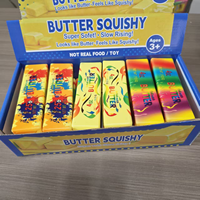 Jouet Squishy Halloween en forme de beurre, doux, à remontée lente, anti-stress, à presser, pour fête de la Toussaint