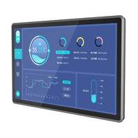 PC industriel embarqué LICON 21,5 pouces mural tactile pour affichage dynamique, distributeur automatique, terminal TV POS en aluminium I3/I5 Win7/10