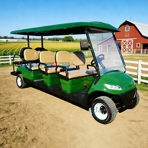 Voiturette de <span class=keywords><strong>golf</strong></span> électrique professionnelle chinoise verte 8 places 4 roues, petit véhicule de <span class=keywords><strong>golf</strong></span> à vendre à <span class=keywords><strong>prix</strong></span> abordable - Product Image 1