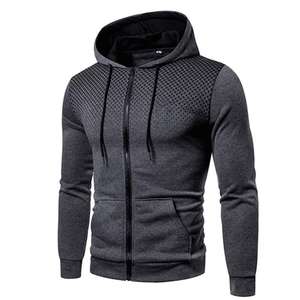 Sudadera con capucha para hombre, de algodón y poliéster, con estampado de vaca elasteno, ropa deportiva, personalizada, resistente, con cremallera, sublimación - Product Image 6