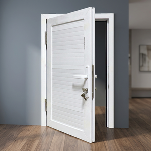 ประตูบานเปิด UPVC แบบกันเสียง กันน้ำ รุ่นโมเดิร์น Hoffen ขนาด 81x205 พร้อมฉนวนกันความร้อน สำหรับภายนอกอาคาร โรงแรม โรงพยาบาล ห้างสรรพสินค้า และห้องโถง - Product Image 2