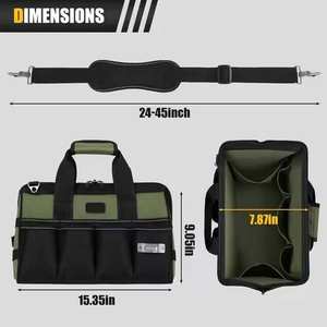 Bolsa de Herramientas Profesional de Gran Tamaño para Hombres, Personalizable, para Ingenieros, Carpinteros, Técnicos de Plomería, Fontaneros, Electricistas - Product Image 2