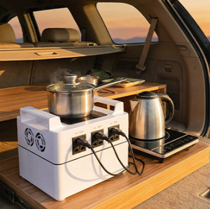 สถานีไฟฟ้าพกพา คลื่นไซน์บริสุทธิ์ 600W 1200W 2000W ความจุขนาดใหญ่ แบตเตอรี่สำรองฉุกเฉิน - Product Image 5