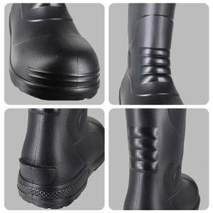 أحذية رجالي خفيفة الوزن مضادة للانزلاق ضد الماء وضد الخدوش والصيد والعمل الآمن لصيد الأسماك وصيد الأسماك بنعل مطاطي مطري من إيفا - Product Image 4