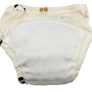 Natural refinado algodão reutilizável bebê treinamento calças impermeável toalete xixi aprendizagem shorts criança fralda mudando roupa interior - Product Image 4