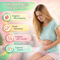 Capsules Probiotiques Vaginales Personnalisées avec Prébiotiques Canneberge Marque Privée Complément Bien-être Féminin Fournisseur OEM