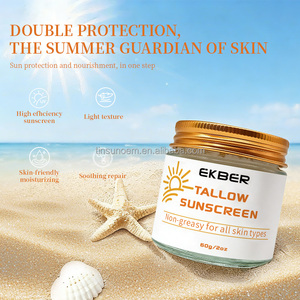 Crème solaire nourrissante EKBER personnalisée aux ingrédients naturels (huile d'olive, miel, suif de bœuf) pour prévenir les coups de soleil et les rougeurs - Product Image 3