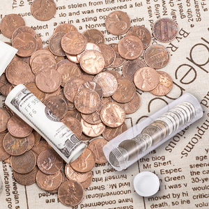 25ml Clear Round PS <strong>Plastic</strong> <strong>Coin</strong> Bank Holder Custom <strong>Coin</strong> <strong>Tubes</strong> for Quarters <strong>Coin</strong> Storage Wholesale - Product Image 6