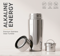Bouteille d'eau alcaline filtrée 450 ml en acier inoxydable de haute qualité avec ioniseur japonais et filtre à hydrogène pH – Vente en gros