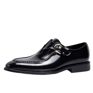 New Men's English-style Lace-up Oxford Shiny Casual <b>Shoes</b> for Autumn Anti-slip Breathable Waterproof <b>Height</b> <b>Increasing</b> Features - Product Image 5