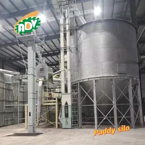 Planta de procesamiento de arroz sancochado completa, fácil de operar, máquina de parboiling y secadora de arroz