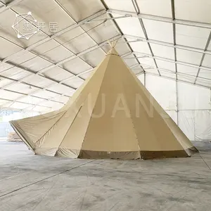 100 Seats Large Space Waterproof Luxury Indian Tipi Yurt Safari Tent for Wedding Party Events