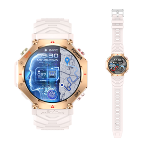 Reloj Inteligente KC91 con Pantalla Redonda de 1.39 Pulgadas, Batería de 530 mAh, Asistente de Voz con IA Ghatgpt, GPS, Resistente al Agua IP68, con Linterna - Product Image 1