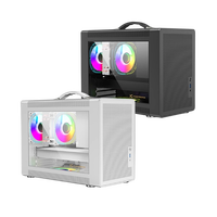 Boîtier PC Gamer-X ARGB en acier, format Mid-Tower, avec fenêtre latérale, pour jeux sur ordinateur de bureau, compatible MicroATX/Mini-ITX, supporte un radiateur de 240 mm, une carte graphique de 325 mm