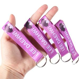 BSBH Porte-badge personnalisé modernisé avec crochet pour lanière, en polyester de haute qualité, couleurs dégradées, pour salons technologiques - Product Image 3