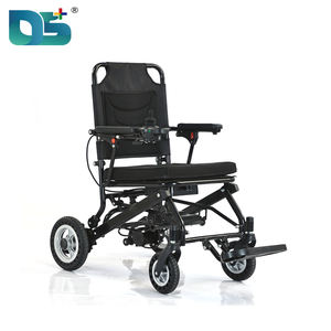 Silla de ruedas eléctrica plegable y ligera con motor sin escobillas y comodidad de cuero de aluminio, silla de ruedas reclinable - Product Image 1