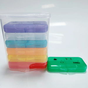 7 Day Color Drawer Style Pill Box Large Capacity 28 Compartments Portable Medicine Storage Case - Product Image 3