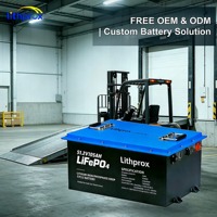 Batterie de chariot élévateur électrique au phosphate de fer et de lithium de qualité A 51,2 V 105 Ah pour chariot industriel, Plug & Play, CE FCC RoHS, direct usine