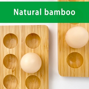 In stock: wooden rubberwood egg <b>trays</b>, wooden and bamboo <b>storage</b> boxes for displaying and protecting eggs from breakage; - Product Image 4