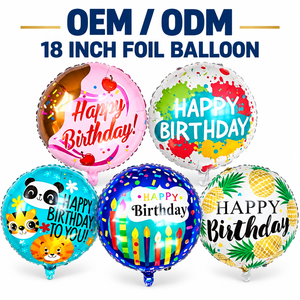 Palloncino in Mylar Lucido con Design a Stella, Rotondo da 18 Pollici, <span class=keywords><strong>per</strong></span> Decorazioni di Compleanni e Feste - Product Image 1