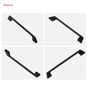 Hiện đại brussolidfurniture Cửa Ngăn kéo kéo <span class=keywords><strong>knobs</strong></span> Vàng tủ quần áo màu đen nhà bếp xử lý cho Tủ nhôm hợp kim kẽm - Product Image 6