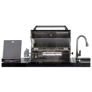 <span class=keywords><strong>Barbecue</strong></span> à <span class=keywords><strong>gaz</strong></span> en acier inoxydable sans fumée, cerillons européens et américains, 6 brûleurs - Product Image 3