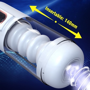 Männliches Sexspielzeug Automatisches Saugen Vibrator Teleskop Mastur bator Tasse für Männer Stimme <span class=keywords><strong>Vagina</strong></span> Saugt asche Muschi Adult Produkt - Product Image 3