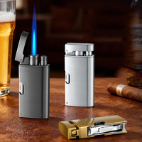 Briquet multifonctionnel en métal à flamme unique coupe-vent coupe-ongles ouvre-bouteille briquet personnalisé en plein air cadeau