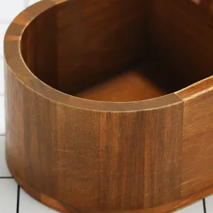 Walnuss-Holz geteilt Servierschale Trageaufsatz Paulownia hölzerne japanische Bento-Lunchbox