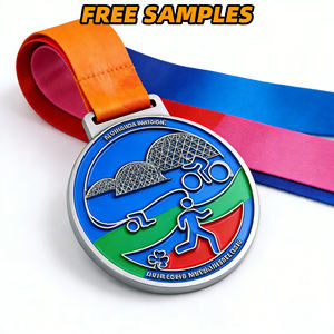 Médailles Métalliques Personnalisées Colorées, Fabrication Artisanale, Souvenir, 10 Ans d'Expérience en Usine - Product Image 1