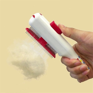 Pettine autopulente per <span class=keywords><strong>pulci</strong></span> e toelettatura multiuso per gatti e cani, spazzola per la rimozione del pelo e pettine per <span class=keywords><strong>pulci</strong></span> - Product Image 4