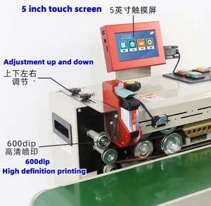 เครื่องซีลถุงฟอยล์อะลูมิเนียมแบบต่อเนื่อง เครื่องซีลถุงพลาสติกใส่อาหาร ถุงชา เครื่องซีลและพิมพ์วันที่อัตโนมัติ - Product Image 5