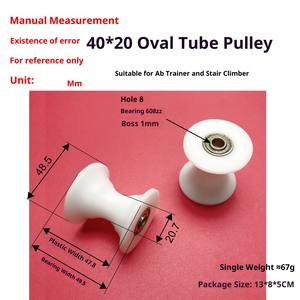 Roue à roulement pour rail de glisse d'<span class=keywords><strong>appareil</strong></span> de fitness, type poulie tubulaire elliptique, pour exercices abdominaux et d'entraînement à la rame F - Product Image 2