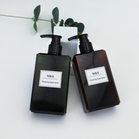 Shampoo Cosmétique de Haute Qualité Blanc Vert Gris Noir Bleu Ambre 200ml/300ml/400ml/500ml 10oz Bouteille PETG Pompe à Lotion Sérigraphie